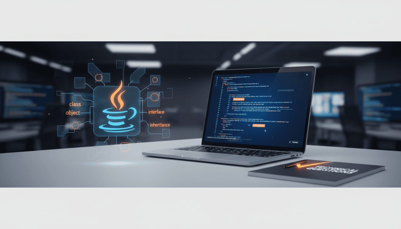 Java OOP interview focus: code quality, design patterns, problem-solving, and core concepts.