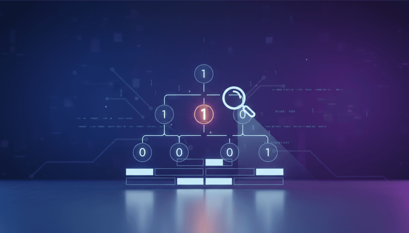 Binary search is applied to a single element array, illustrating an edge case.